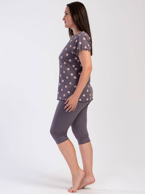 Купить Летний комплект из вискозы с капри VIENETTA 4030480323 в Украина в Lingerie.ua - Одяг для дому та відпочинку, Фото 4