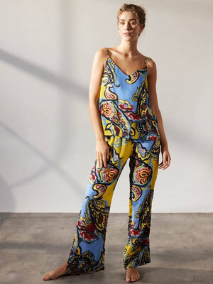 Купить Летняя майка из купро с этническим принтом HAYS 36499 в Украина