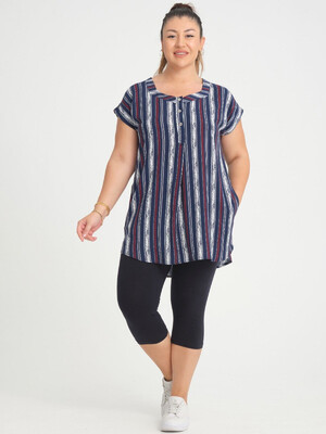 Купить Летний костюм большого размера из туники и капри JEN 08189 в Украина в Lingerie.ua - Одяг для дому та відпочинку, Фото 1