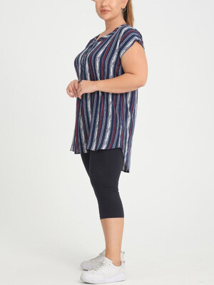 Купить Летний костюм большого размера из туники и капри JEN 08189 в Украина в Lingerie.ua - Одяг для дому та відпочинку, Фото 2