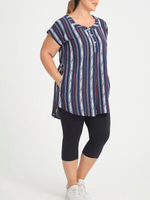 Купить Летний костюм большого размера из туники и капри JEN 08189 в Украина в Lingerie.ua - Одяг для дому та відпочинку, Фото 3