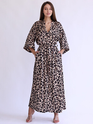 Купить Шелковый длинный халат кимоно LINGERIE 170722 в Украина