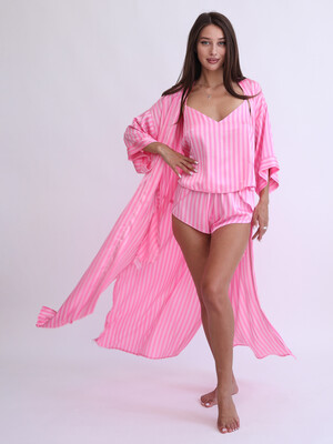 Купить Шелковый длинный халат кимоно LINGERIE 170722 в Украина в Lingerie.ua - Одяг для дому та відпочинку, Фото 4