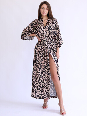 Купить Шелковый длинный халат кимоно LINGERIE 170722 в Украина в Lingerie.ua - Одяг для дому та відпочинку, Фото 5