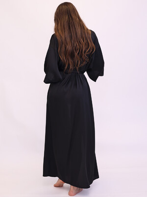 Купить Шелковый длинный халат кимоно LINGERIE 170722 в Украина в Lingerie.ua - Одяг для дому та відпочинку, Фото 9