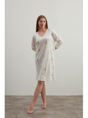 Купить Хлопковая домашняя туника большого размера HAYS 40386 в Украина в Lingerie.ua - Одяг для дому та відпочинку, Фото 1