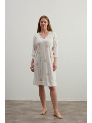 Купить Хлопковая домашняя туника большого размера HAYS 40386 в Украина в Lingerie.ua - Одяг для дому та відпочинку, Фото 4