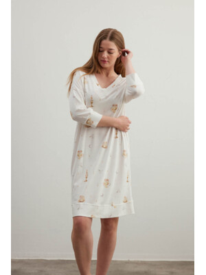 Купить Хлопковая домашняя туника большого размера HAYS 40386 в Украина в Lingerie.ua - Одяг для дому та відпочинку, Фото 5