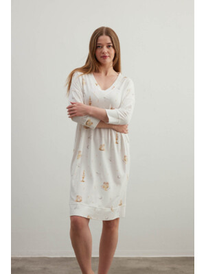 Купить Хлопковая домашняя туника большого размера HAYS 40386 в Украина в Lingerie.ua - Одяг для дому та відпочинку, Фото 9