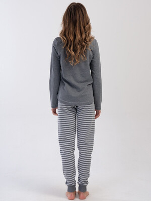 Купить Байковая пижама с длинным рукавом VIENETTA 4030330000 в Украина в Lingerie.ua - Одяг для дому та відпочинку, Фото 4