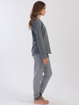 Купить Байковая пижама с длинным рукавом VIENETTA 4030330000 в Украина в Lingerie.ua - Одяг для дому та відпочинку, Фото 8