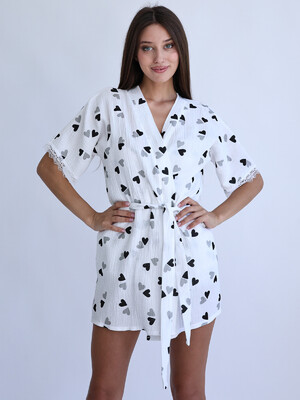 Купить Муслиновый комплект тройка с кружевом LINGERIE 170717 в Украина в Lingerie.ua - Одяг для дому та відпочинку, Фото 16