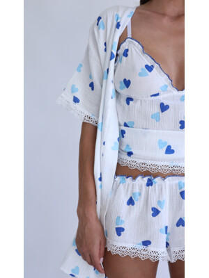 Купить Муслиновый комплект тройка с кружевом LINGERIE 170717 в Украина в Lingerie.ua - Одяг для дому та відпочинку, Фото 9