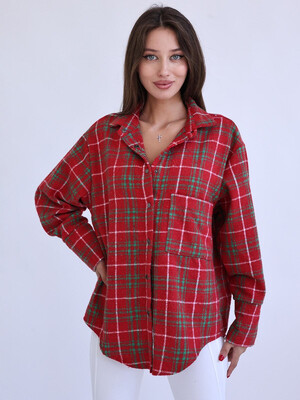 Купить Теплая фланелевая рубашка в клетку LINGERIE 170732 в Украина в Lingerie.ua - Одяг для дому та відпочинку, Фото 2