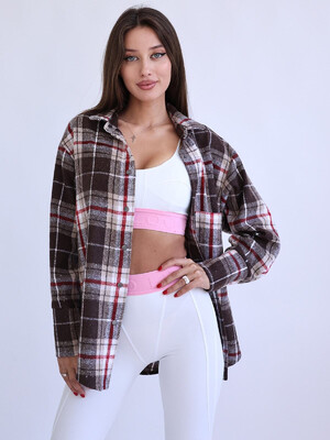 Купить Теплая фланелевая рубашка в клетку LINGERIE 170732 в Украина в Lingerie.ua - Одяг для дому та відпочинку, Фото 4