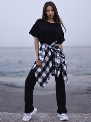 Купить Теплая фланелевая рубашка в клетку LINGERIE 170732 в Украина в Lingerie.ua - Одяг для дому та відпочинку, Фото 8