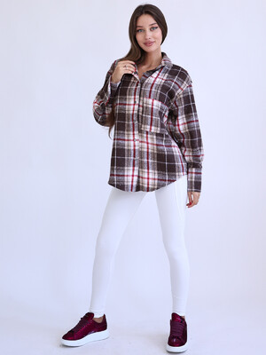 Купить Теплая фланелевая рубашка в клетку LINGERIE 170732 в Украина в Lingerie.ua - Одяг для дому та відпочинку, Фото 9