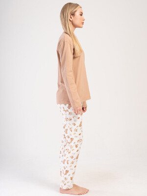 Купить Хлопковый домашний комплект с брюками VIENETTA 4040285103 в Украина в Lingerie.ua - Одяг для дому та відпочинку, Фото 4