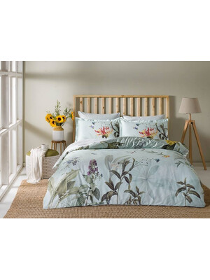 Купить Двуспальный комплект постельного белья TAC Digital Saten Laden в Украина в Lingerie.ua - Одяг для дому та відпочинку, Фото 2