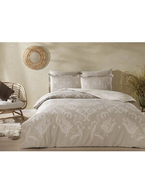 Купить Двуспальный комплект постельного белья TAC Saten Delux LAVAL в Украина в Lingerie.ua - Одяг для дому та відпочинку, Фото 2