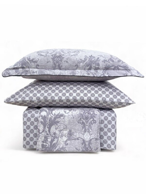 Купить Двуспальный комплект постельного белья IKRA LIFE Saten ALVIN в Украина в Lingerie.ua - Одяг для дому та відпочинку, Фото 2