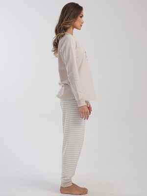 Купить Байковый домашний костюм с длинным рукавом VIENETTA 4030140000 в Украина в Lingerie.ua - Одяг для дому та відпочинку, Фото 4