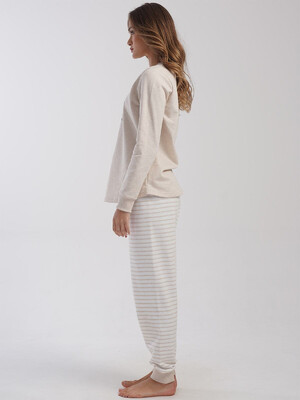 Купить Байковый домашний костюм с длинным рукавом VIENETTA 4030140000 в Украина в Lingerie.ua - Одяг для дому та відпочинку, Фото 6