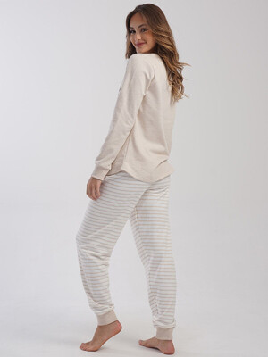 Купить Байковый домашний костюм с длинным рукавом VIENETTA 4030140000 в Украина в Lingerie.ua - Одяг для дому та відпочинку, Фото 7