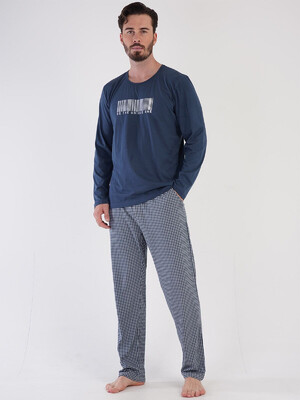 Купить Хлопковый домашний костюм с длинным рукавом VIENETTA MAN 3050326331 в Украина в Lingerie.ua - Одяг для дому та відпочинку, Видео