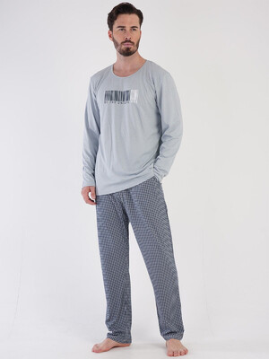 Купить Хлопковый домашний костюм с длинным рукавом VIENETTA MAN 3050326331 в Украина в Lingerie.ua - Одяг для дому та відпочинку, Фото 2