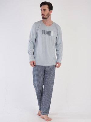 Купить Хлопковый домашний костюм с длинным рукавом VIENETTA MAN 3050326331 в Украина в Lingerie.ua - Одяг для дому та відпочинку, Фото 3