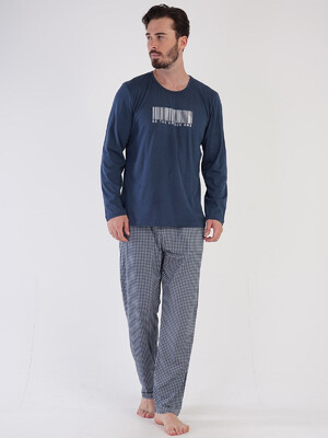Купить Хлопковый домашний костюм с длинным рукавом VIENETTA MAN 3050326331 в Украина в Lingerie.ua - Одяг для дому та відпочинку, Фото 4