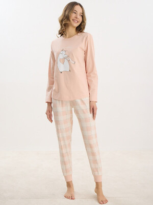 Купить Бавовняний домашній комплект із довгим рукавом SEVIM 16224 в Украина в Lingerie.ua - Одяг для дому та відпочинку, Фото 2