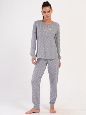 Купить Хлопковый домашний комплект с длинным рукавом VIENETTA 4040701248 в Украина в Lingerie.ua - Одяг для дому та відпочинку, Видео