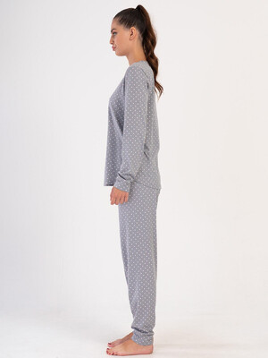 Купить Хлопковый домашний комплект с длинным рукавом VIENETTA 4040701248 в Украина в Lingerie.ua - Одяг для дому та відпочинку, Фото 2