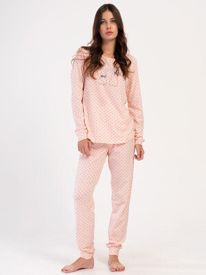 Купить Хлопковый домашний комплект с длинным рукавом VIENETTA 4040701248 в Украина в Lingerie.ua - Одяг для дому та відпочинку, Фото 5