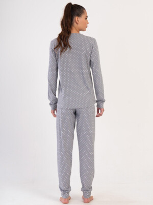 Купить Хлопковый домашний комплект с длинным рукавом VIENETTA 4040701248 в Украина в Lingerie.ua - Одяг для дому та відпочинку, Фото 7