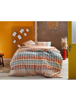 Купить Двуспальный комплект постельного белья из ранфорса с простыней на резинке TAC Luke в Украина в Lingerie.ua - Одяг для дому та відпочинку, Фото 2