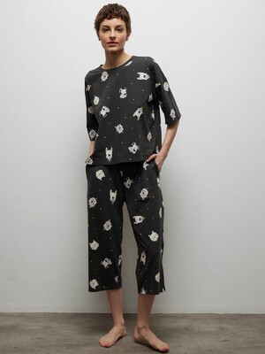 Купить Хлопковый домашний комплект с капри HAYS 40245 в Украина в Lingerie.ua - Одяг для дому та відпочинку, Фото 1