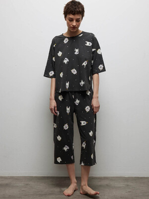 Купить Хлопковый домашний комплект с капри HAYS 40245 в Украина в Lingerie.ua - Одяг для дому та відпочинку, Фото 3