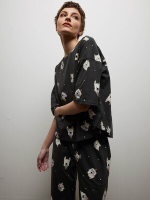 Купить Хлопковый домашний комплект с капри HAYS 40245 в Украина в Lingerie.ua - Одяг для дому та відпочинку, Фото 5