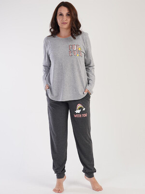 Купить Трикотажный домашний комплект с брюками VIENETTA 3032790000 в Украина в Lingerie.ua - Одяг для дому та відпочинку, Видео