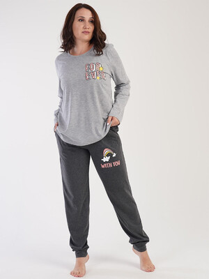 Купить Трикотажный домашний комплект с брюками VIENETTA 3032790000 в Украина в Lingerie.ua - Одяг для дому та відпочинку, Фото 5