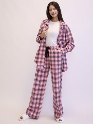 Купить Фланелева класична піжама в клітинку LINGERIE 170736 в Украина в Lingerie.ua - Одяг для дому та відпочинку, Фото 22