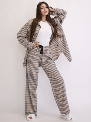 Купить Фланелева класична піжама в клітинку LINGERIE 170736 в Украина в Lingerie.ua - Одяг для дому та відпочинку, Фото 14