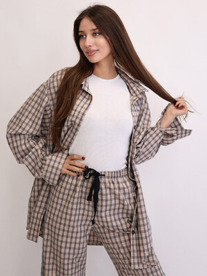 Купить Фланелева класична піжама в клітинку LINGERIE 170736 в Украина в Lingerie.ua - Одяг для дому та відпочинку, Фото 9