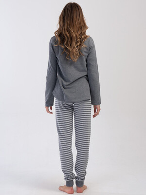 Купить Байковая женская пижама большого размера VIENETTA 4030340000 в Украина в Lingerie.ua - Одяг для дому та відпочинку, Фото 2