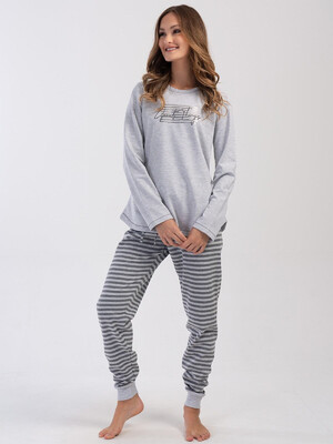 Купить Байковая женская пижама большого размера VIENETTA 4030340000 в Украина в Lingerie.ua - Одяг для дому та відпочинку, Фото 5