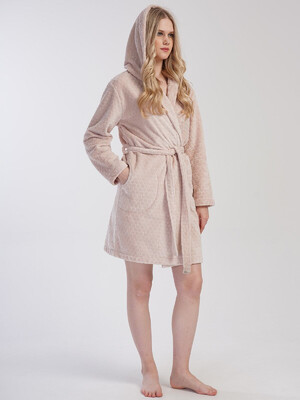 Купить Теплый женский халат с капюшоном VIENETTA 4031150180 в Украина в Lingerie.ua - Одяг для дому та відпочинку, Фото 3