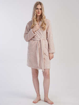 Купить Теплый женский халат с капюшоном VIENETTA 4031150180 в Украина в Lingerie.ua - Одяг для дому та відпочинку, Фото 4